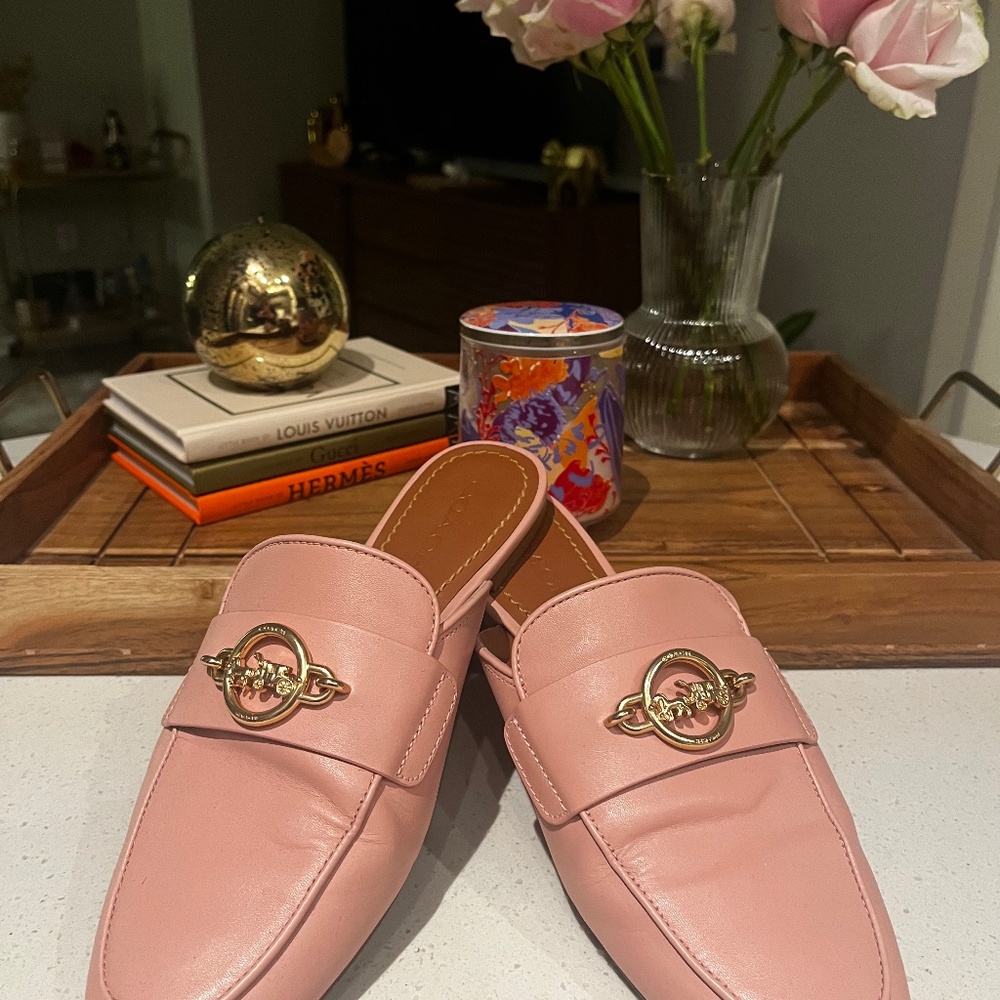 Coach Pink Mules